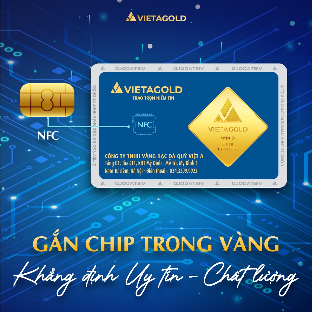 Gắn chip NFC cho sản phẩm vàng